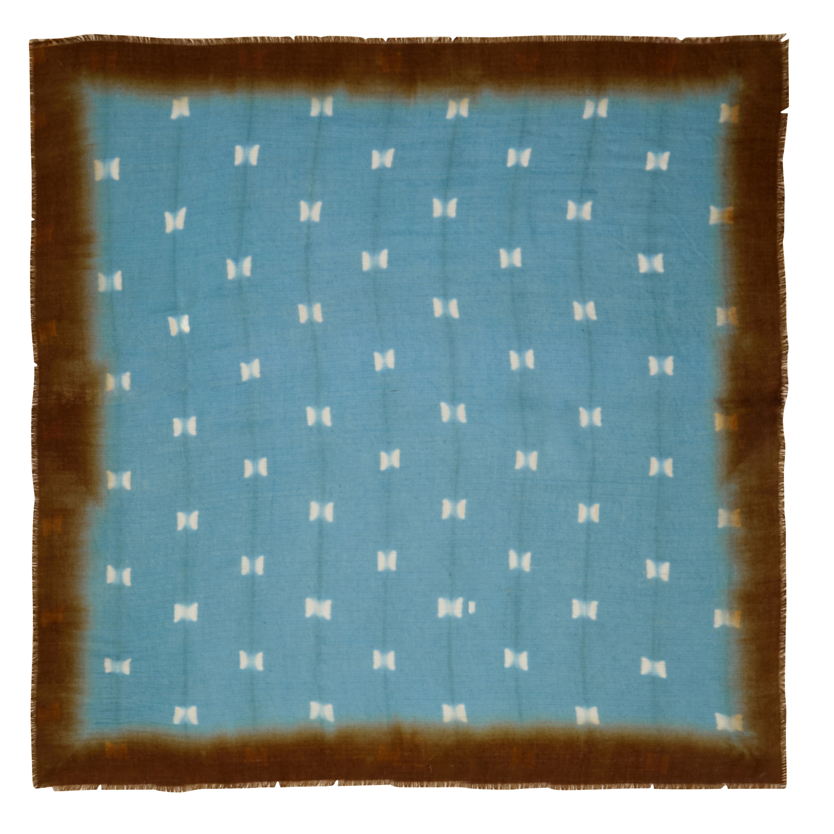 N°746 - Foulard en laine | Bleu