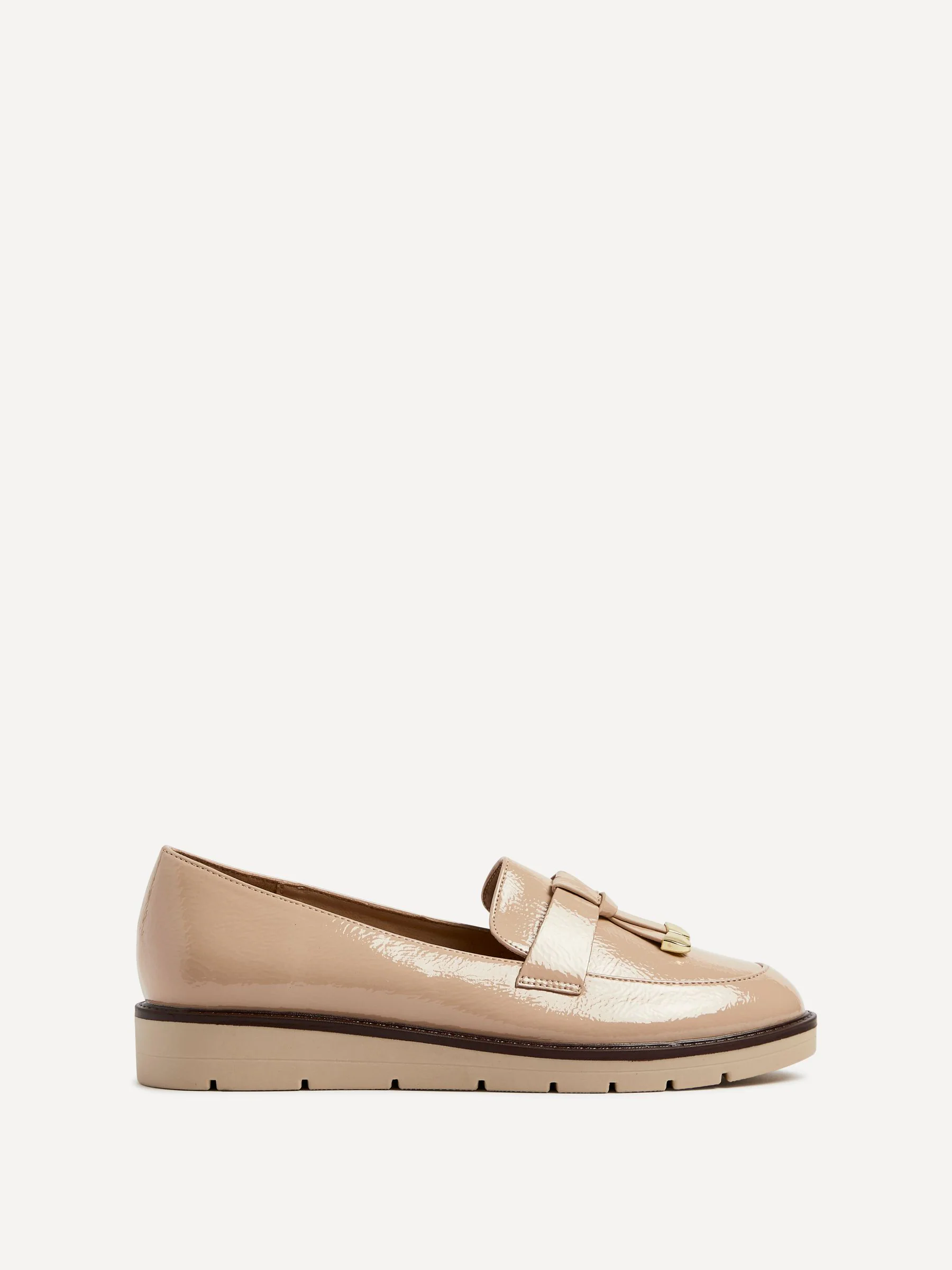 Licht beige - Linzi Nancy Patent Loafers With Tassel Detail