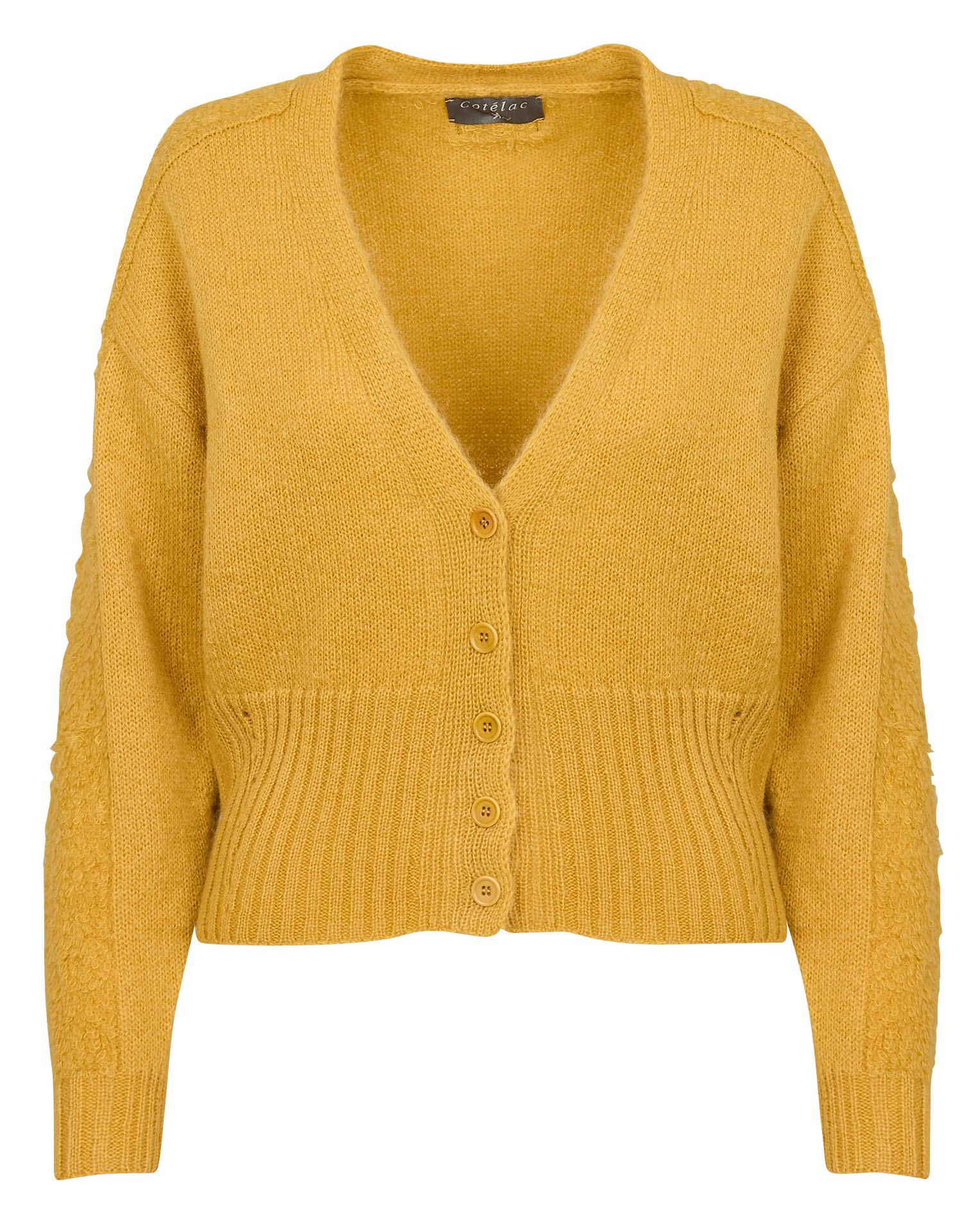 Cardigan boutonné| Orange