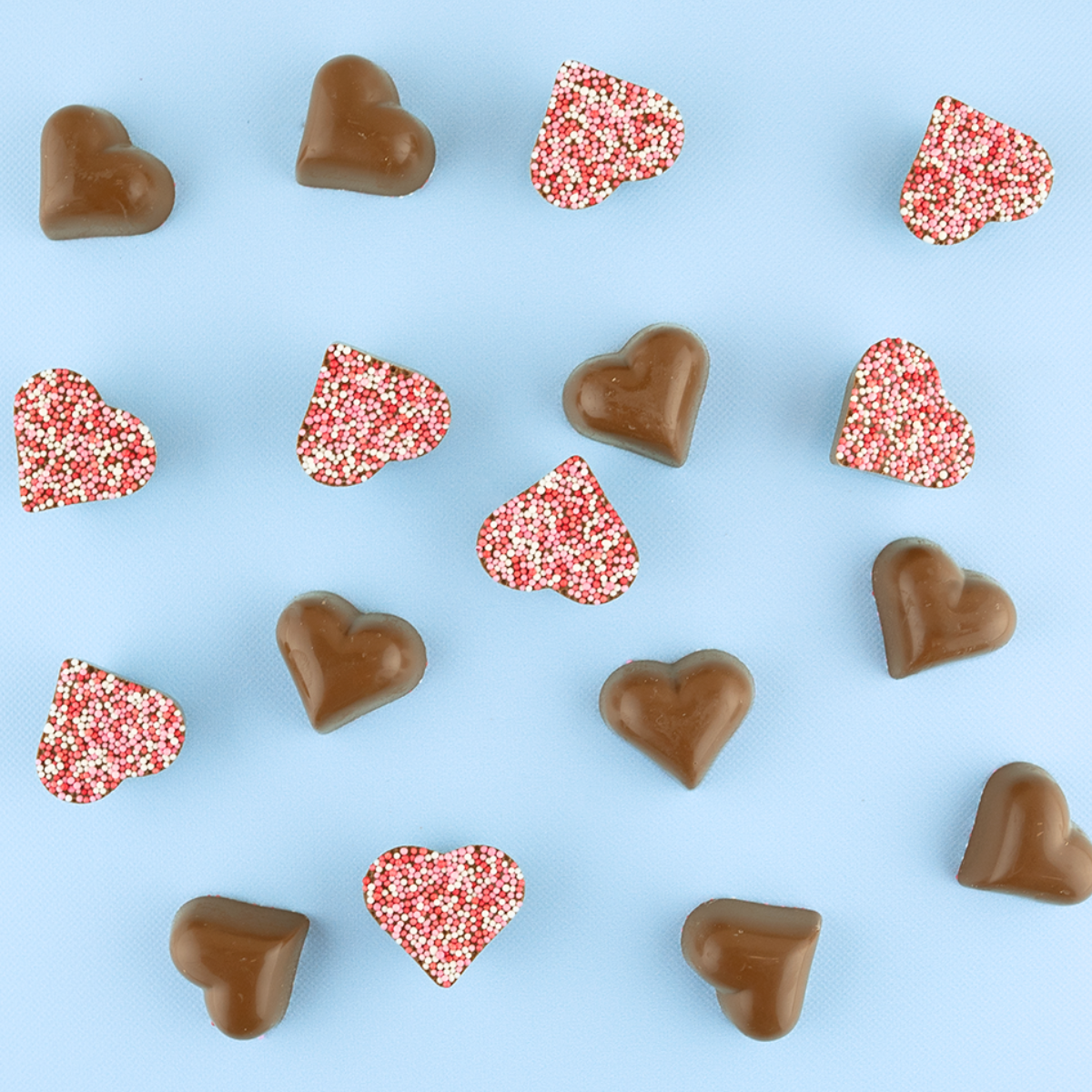 Chocolade hartjes