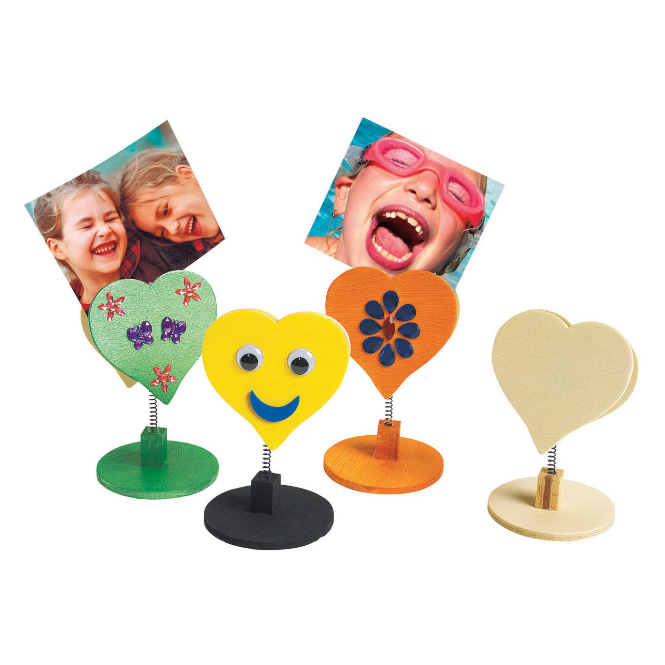 Colorations - Versier je Houten Memoclip Hart, 12st.