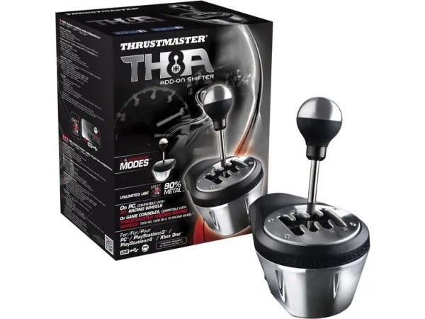 ThrustMaster TH8A Shifter - Håndtag til gearskift - kabling - for PC, Sony PlayStation 3, Microsoft Xbox One, Sony PlayStation 4, Sony PlayStation 5, Microsoft Xbox Series S, Microsoft Xbox Series X