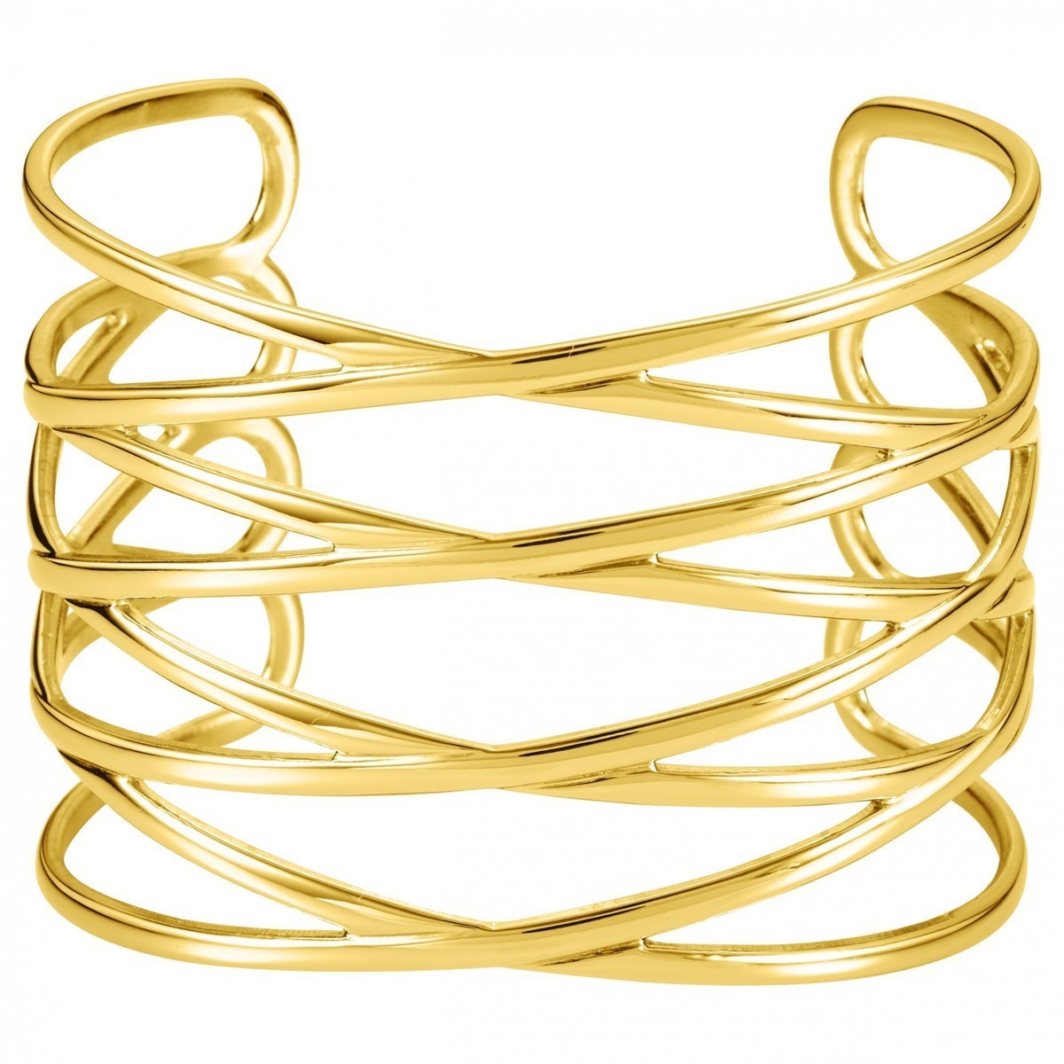 Manchette en Acier 316L - jaune brillant