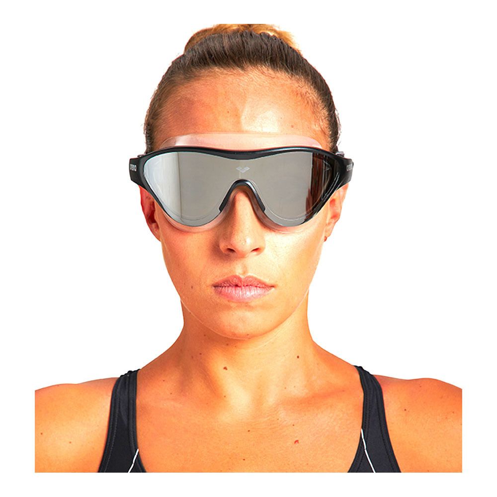 Arena THE ONE MASK MIRROR - Masque de natation silver/black/black