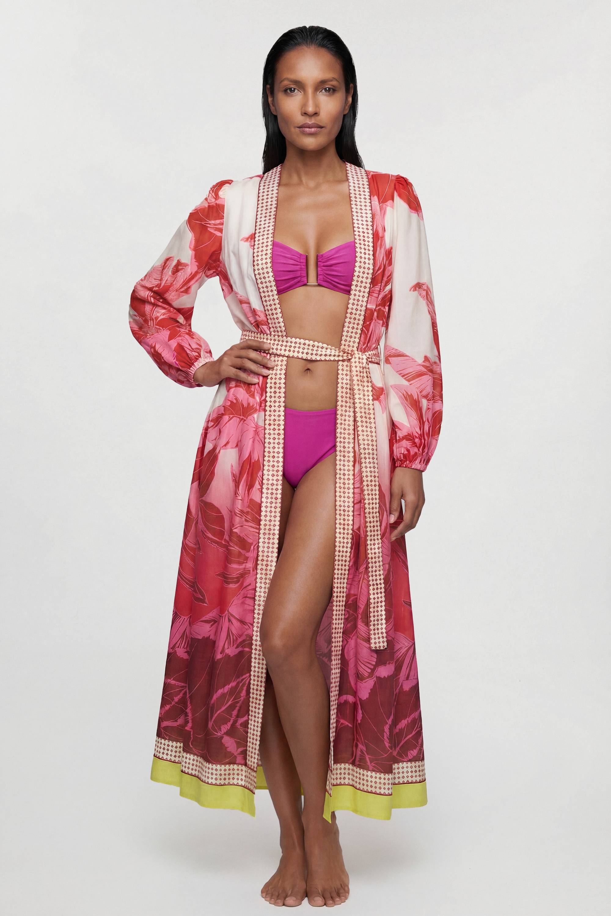 KarenMillen Robe De Plage Longue En Voile De Coton