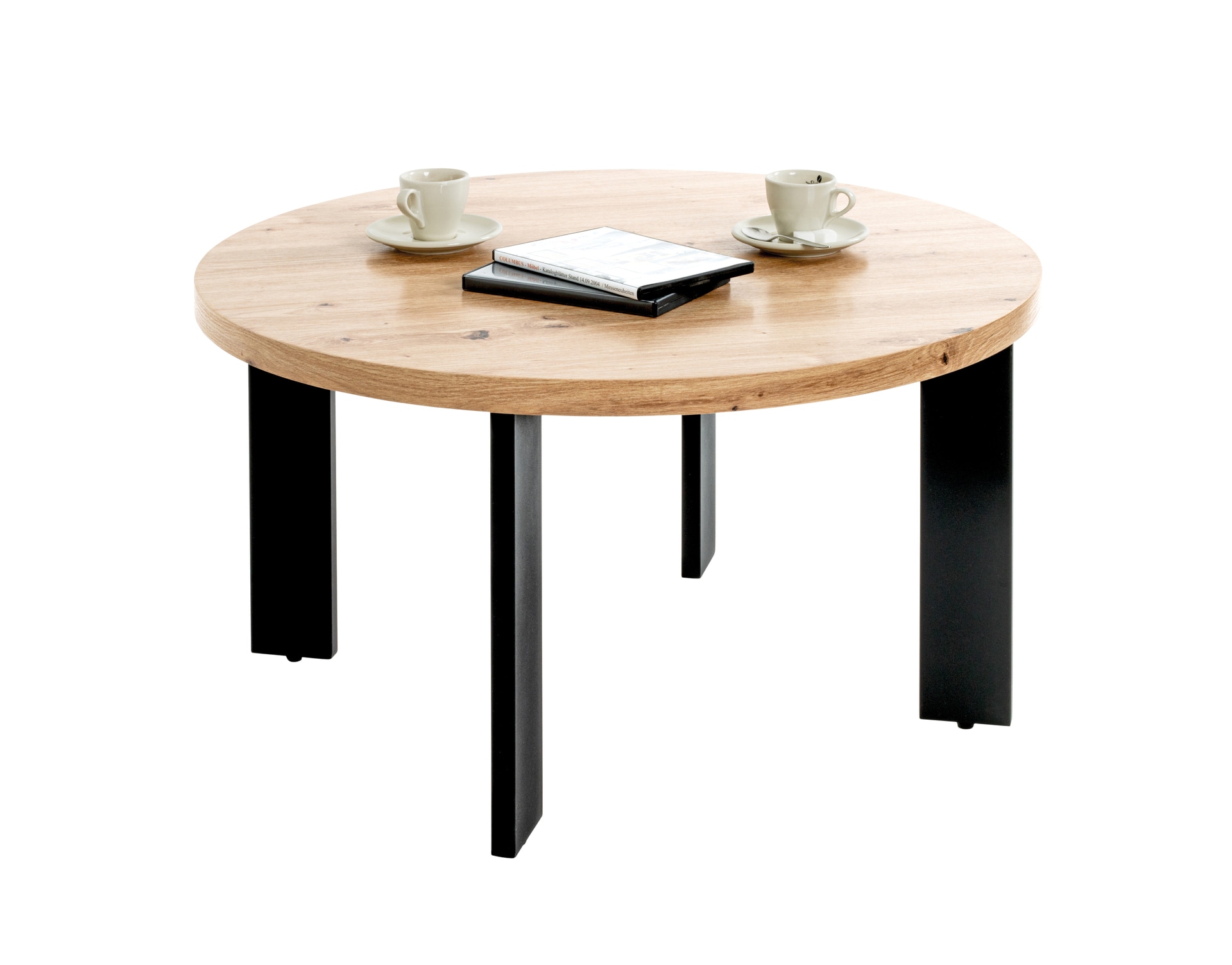 Couchtisch 75 x 42 cm braun/schwarz