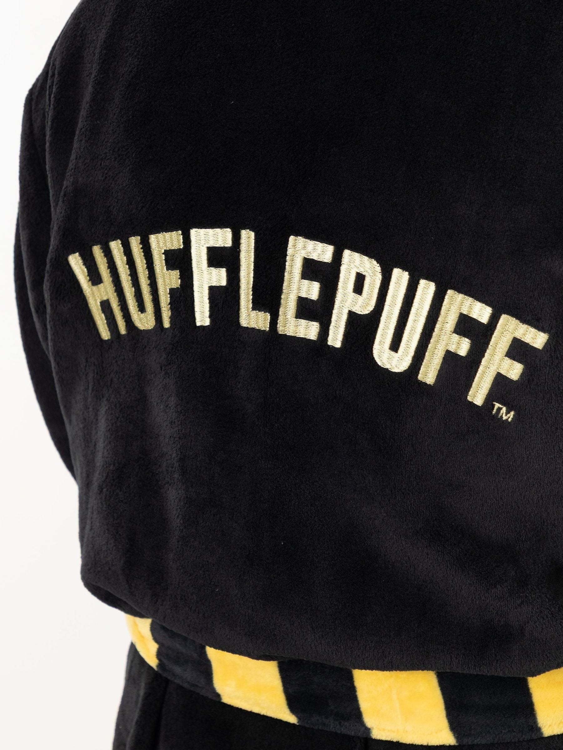 Zwart/geel Huffelpuf - Vanilla Underground Harry Potter Hooded Bathrobe Dressing Gown