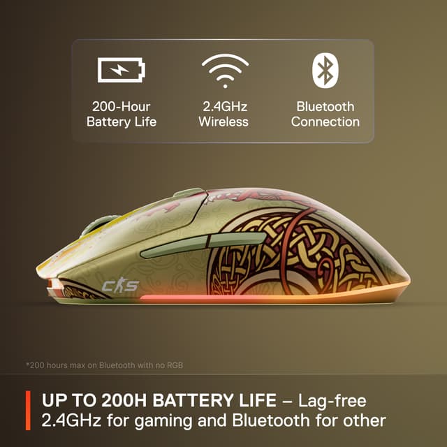 Steelseries CS2 Dragon Lore trådløs mus