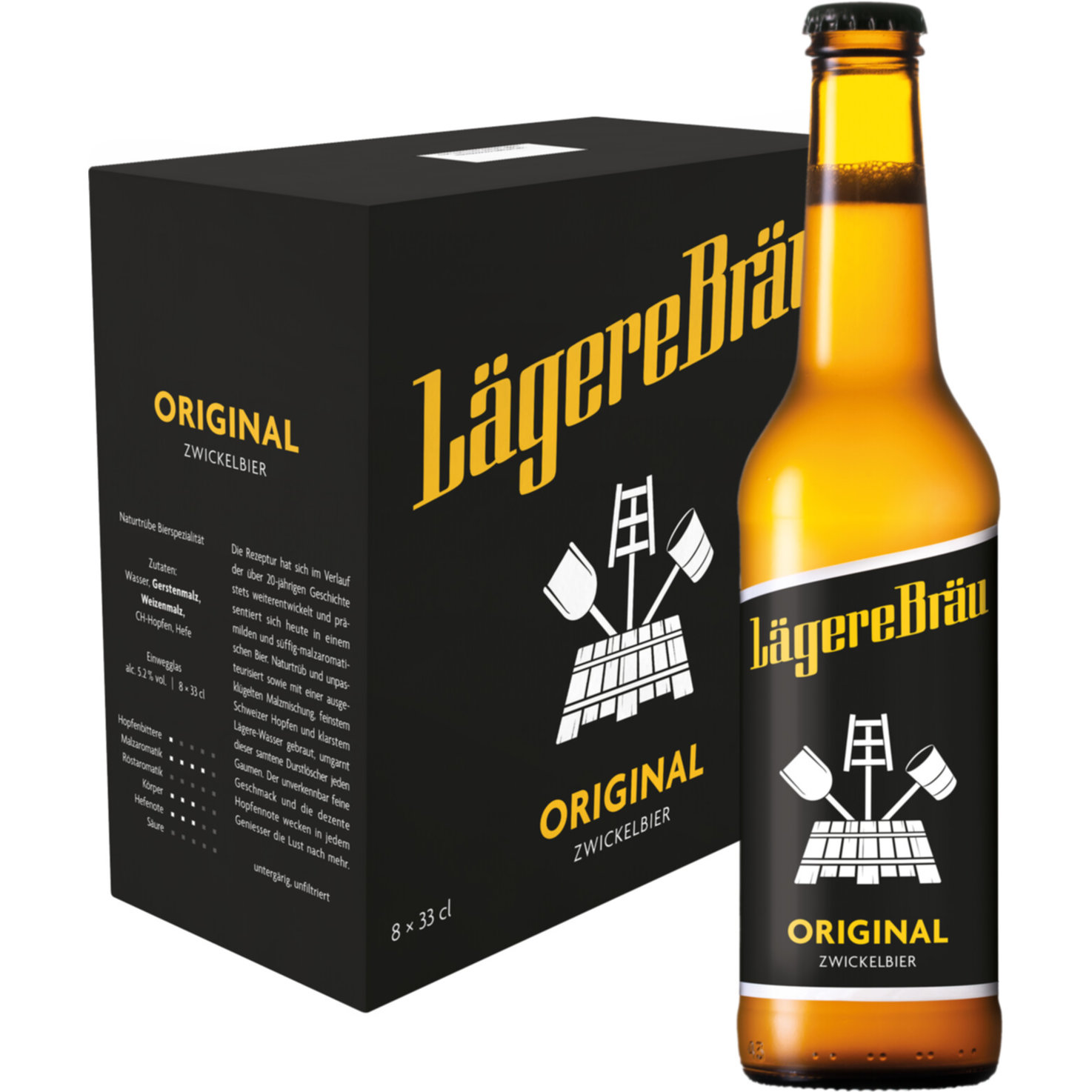 LägereBräu Bier Original 8x33cl -264cl