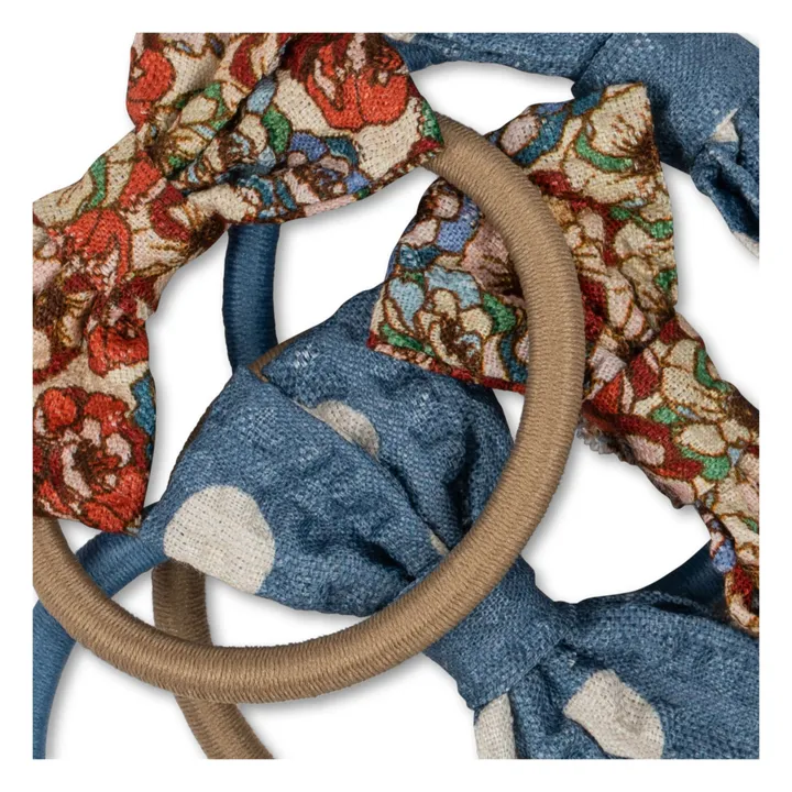 Konges Sløjd Lot 4 Elastiques Nœuds Coton Bio | Ecru