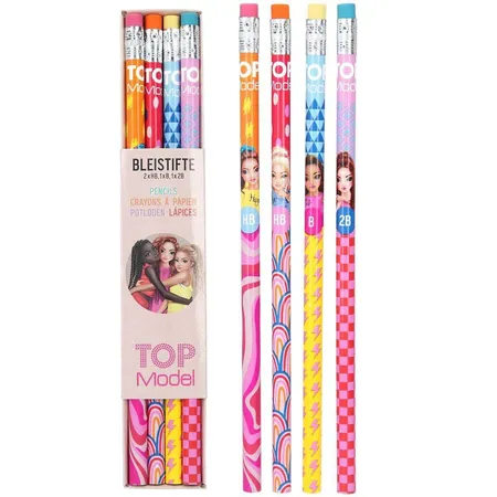Depesche TOPModel Bleistift 4er Set, 1 Set, 2-fach sortiert