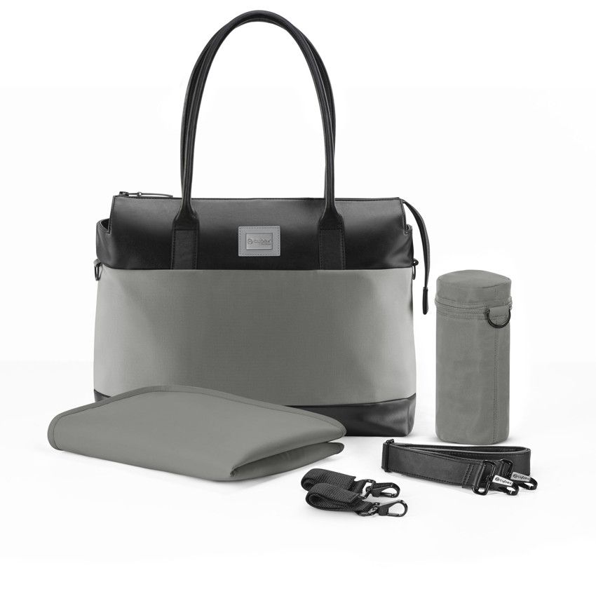 Sac à langer platinium Mios - Soho grey - Ecru