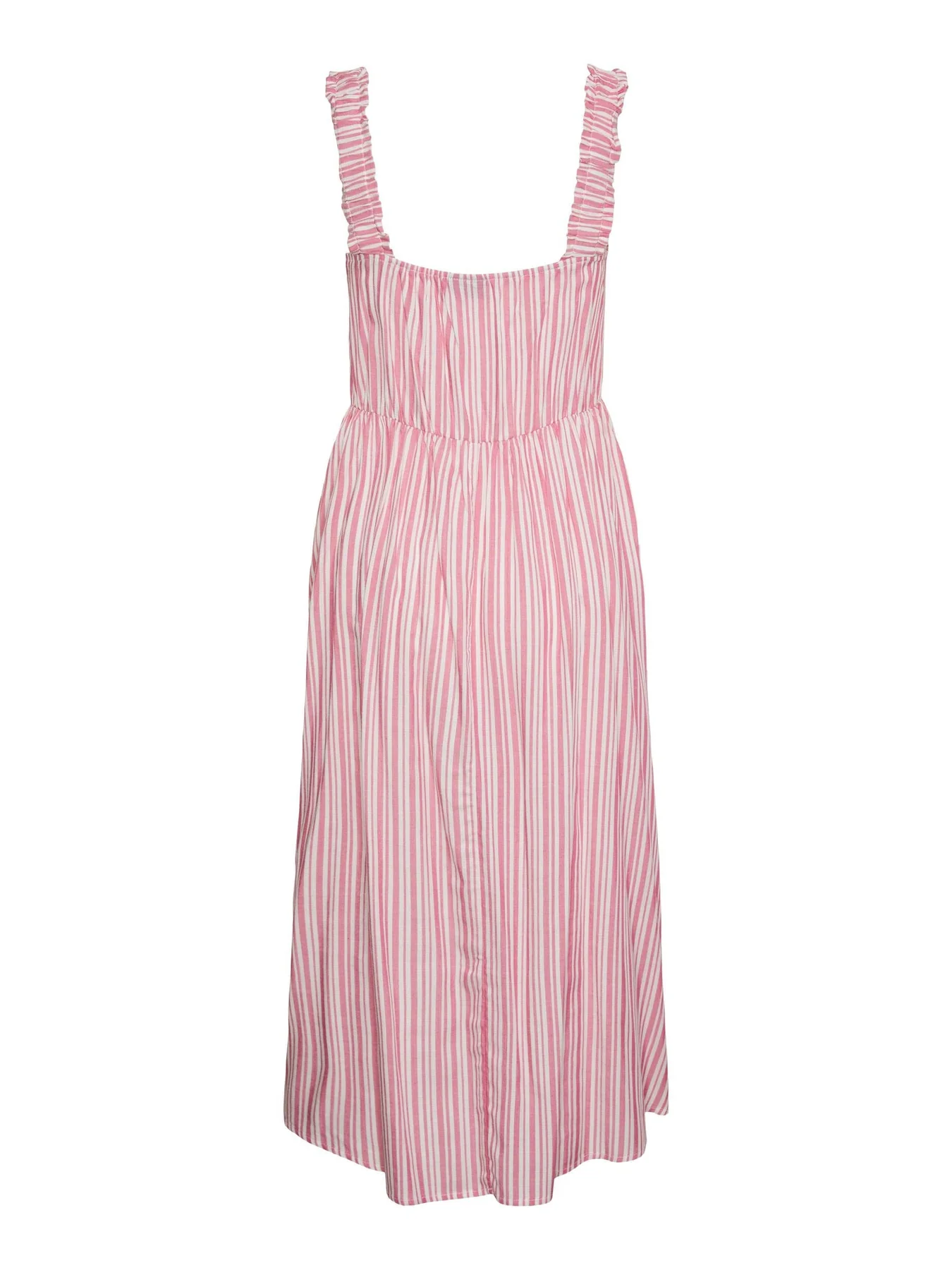 Pieces Pcalvina Sl Midi Dress 4472387 ibis rose cloud dancer
