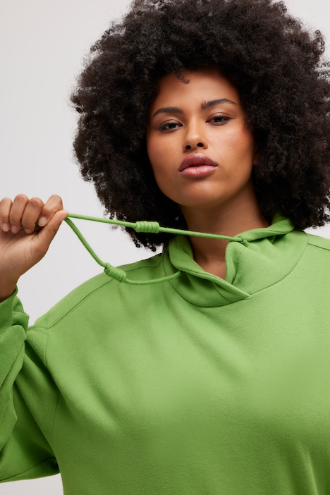 Sweatshirt, Kängurutasche, Oversized, Stehkragen, Langarm