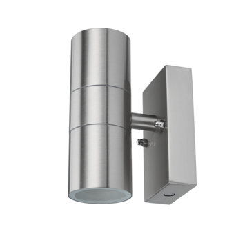 KARWEI buitenlamp Owen 2-lichts RVS met dag/nacht sensor