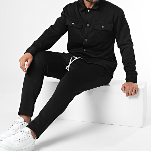 Ensemble Surchemise Et Pantalon Jogging Noir