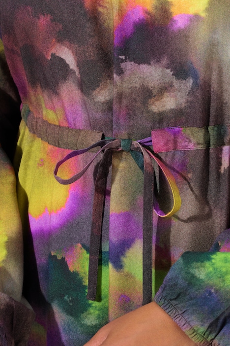 Midikleid, A-Line, Batik-Muster