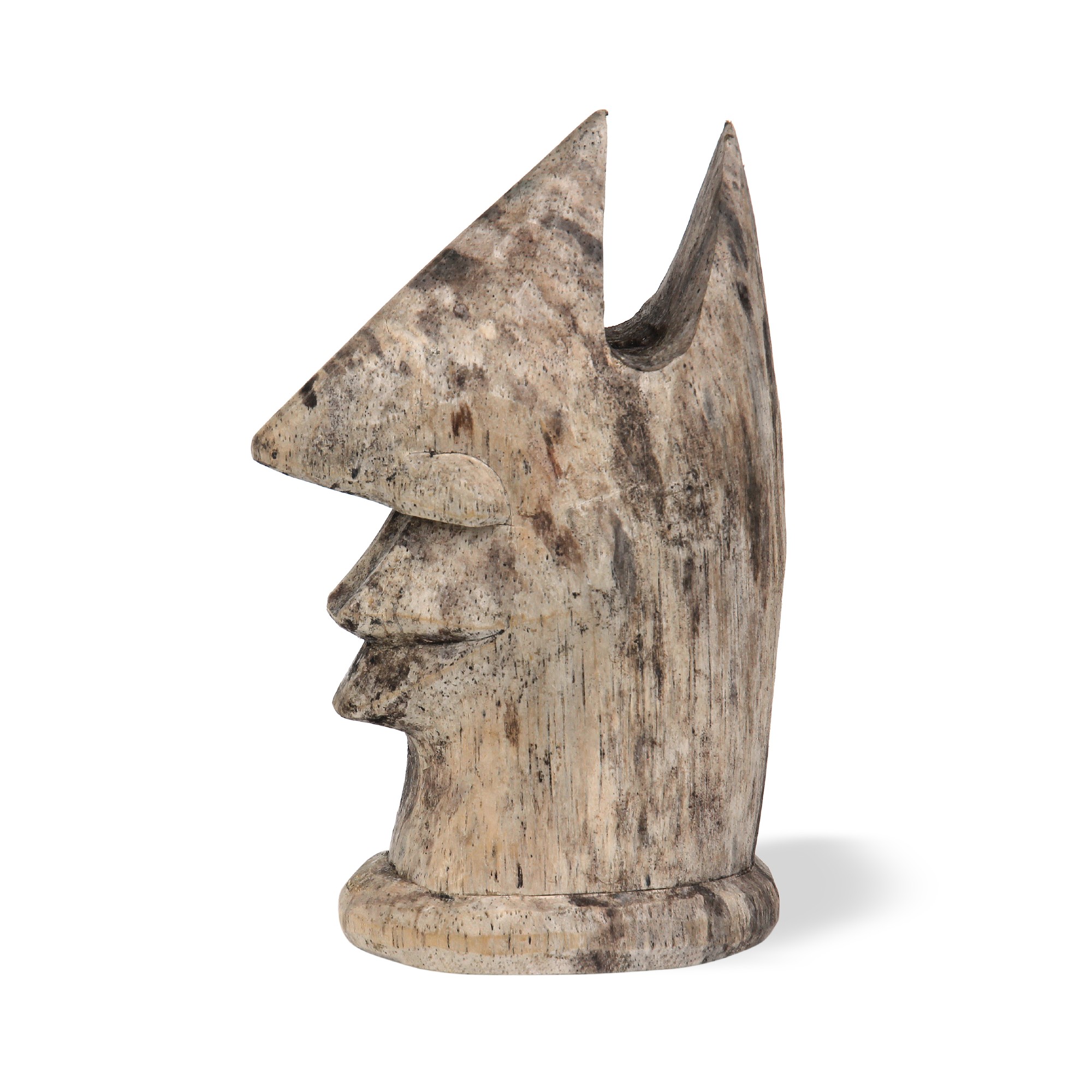 Brillenhalter 'Holzgesicht', natur, H 15 cm, B 7 cm, T 10 cm von fischer's lagerhaus