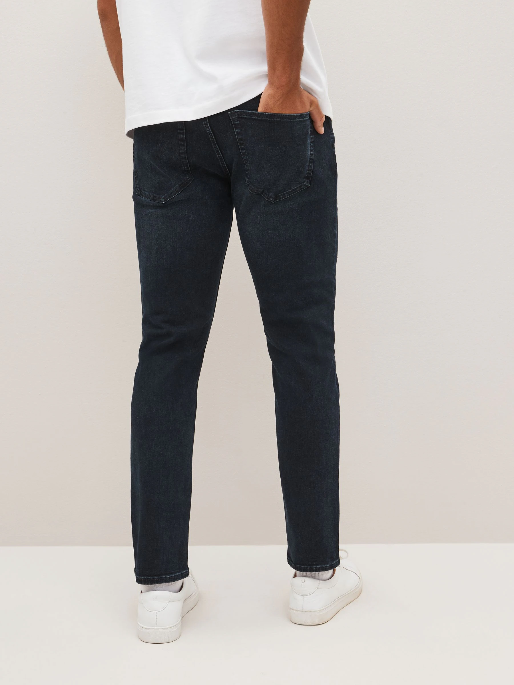 Blauw-zwart - Enkele - Skinny fit klassieke stretchy jeans