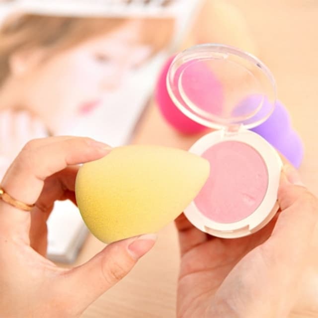 2 stk Makeup Sponge Blender Teardrop Beauty Egg Cleansing Puff Skin Care