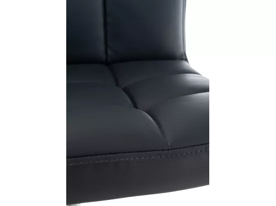 Chaise de bureau - Similicuir & Métal - Gris - Medica