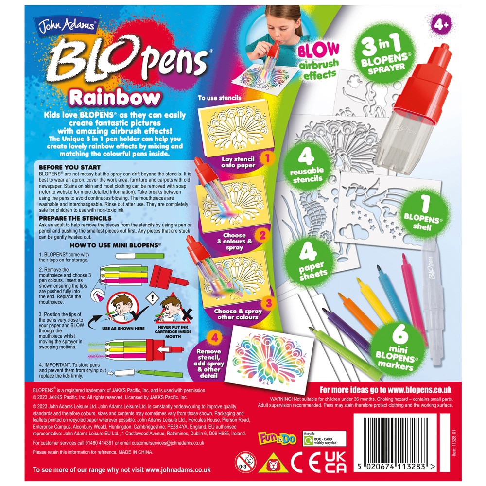BLOPENS Regenbogen-Sprühset