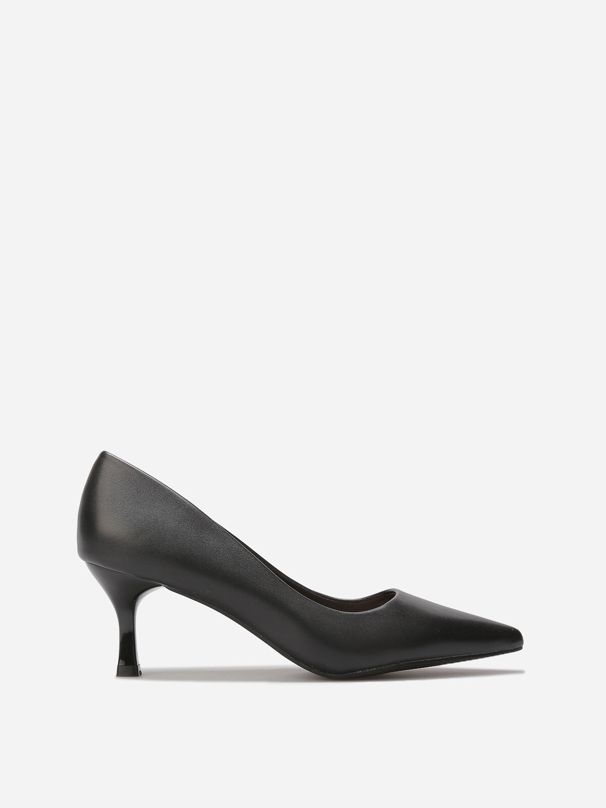 Escarpins pointus en simili- Noir