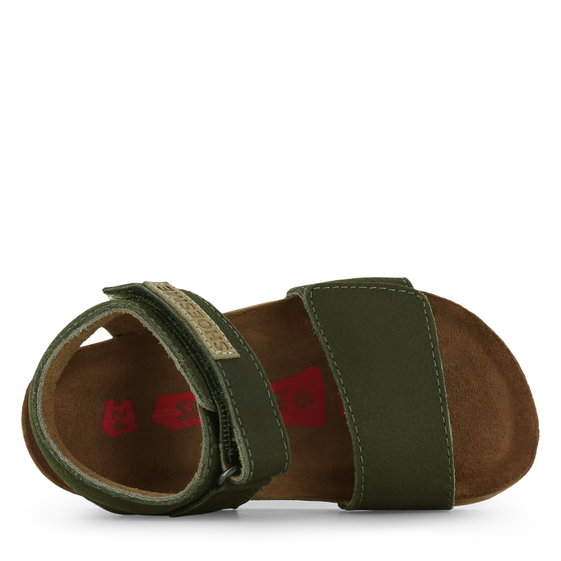 Shoesme grüne Sandale mit breitem Riemen