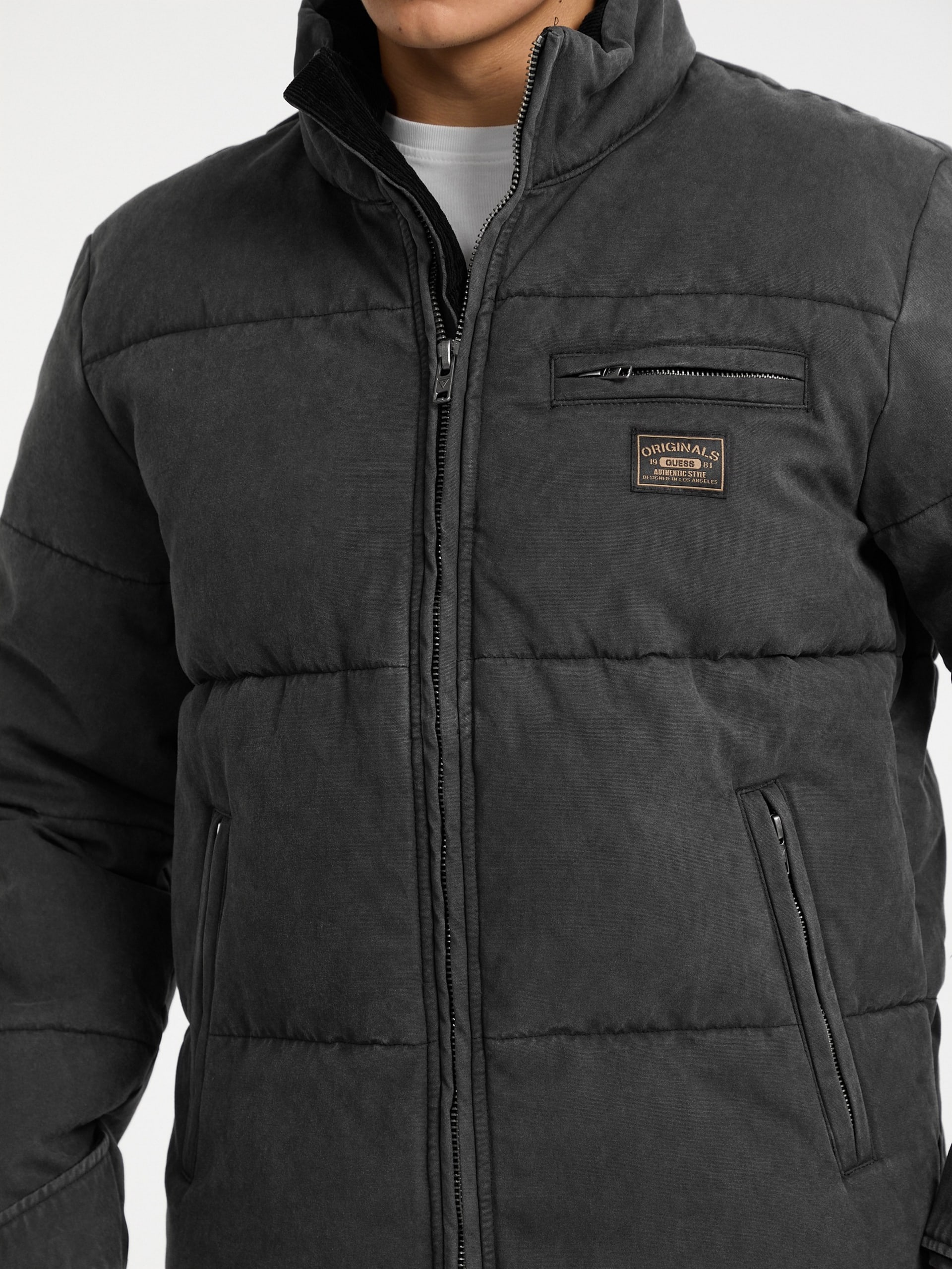 Jaqueta puffer de lona GUESS Originals