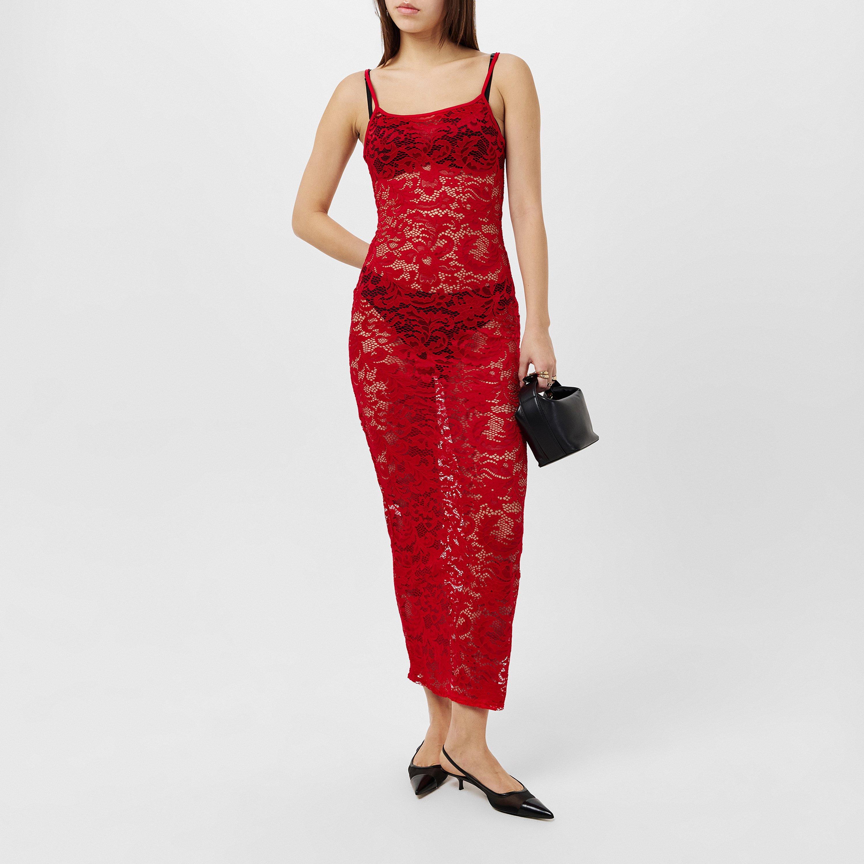 Missy Empire ME Lace Maxi Dress Womens