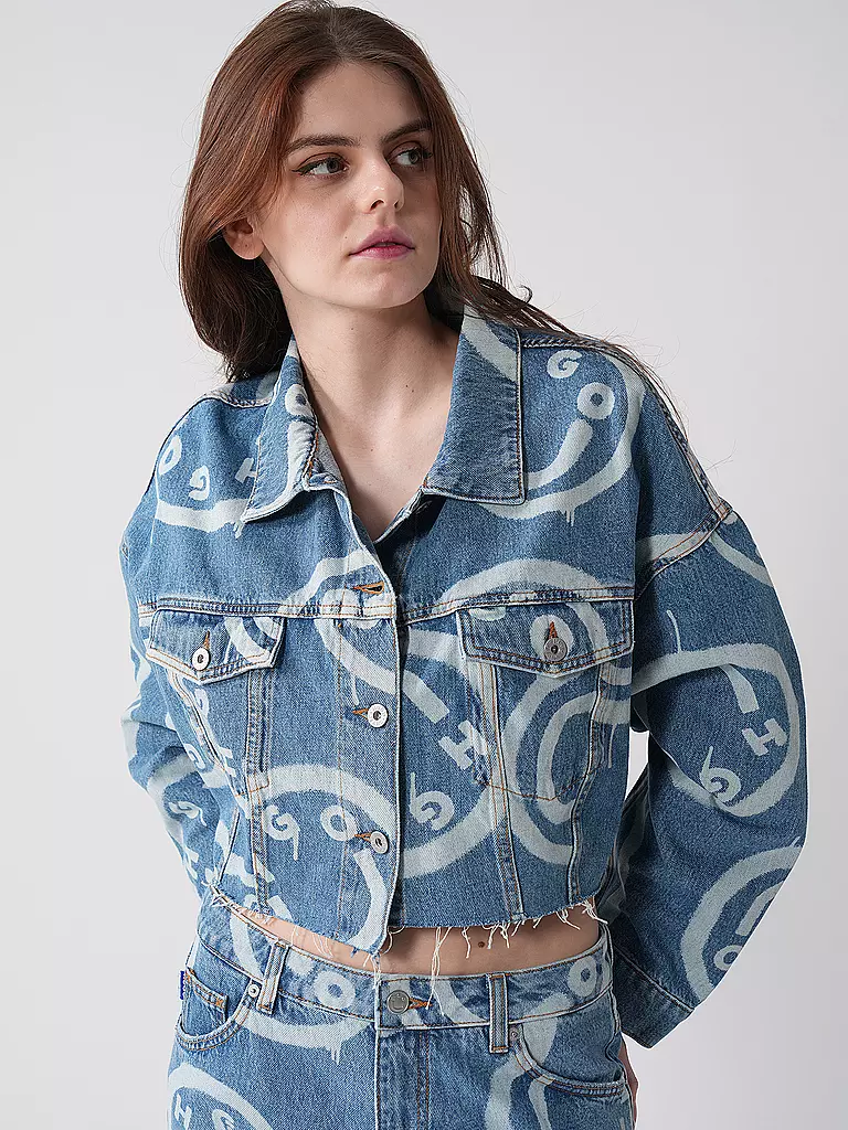 HUGO Jeansjacke  hellblau