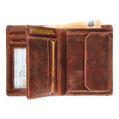 Maverick The Original - Portefeuille RFID avec poche pour la monnaie - cuir (9x12 cm)