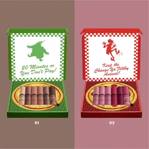Lipgloss-Set Home Alone Butter Gloss Shade  ,,Little Nero's Pizza'' pink / red