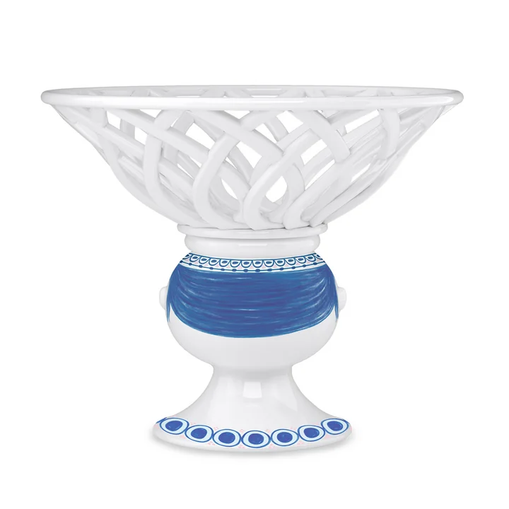 Bjørn Wiinblad - Dora Obstschale auf Fuss, Ø 25 cm, blau