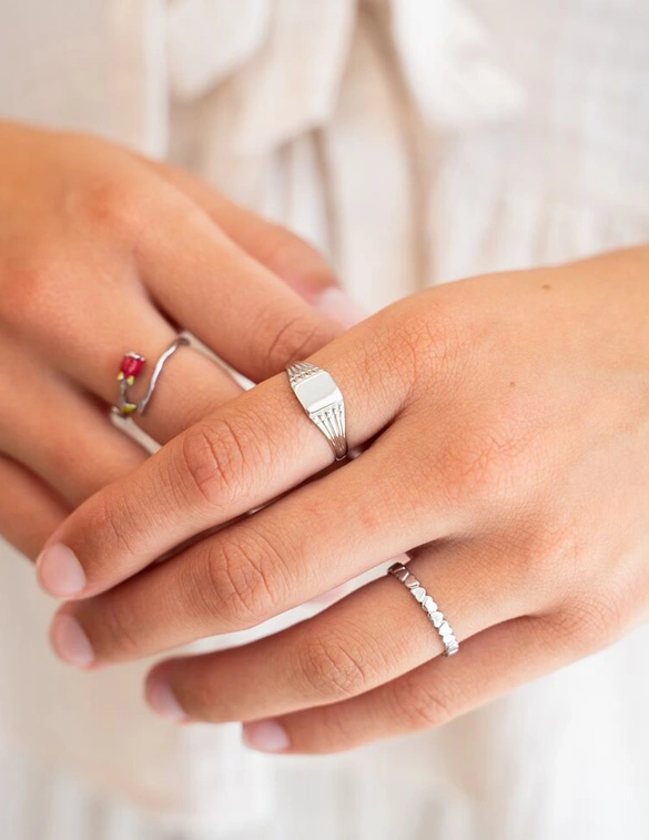 My Jewellery Vintage ring met hartjes MJ11244