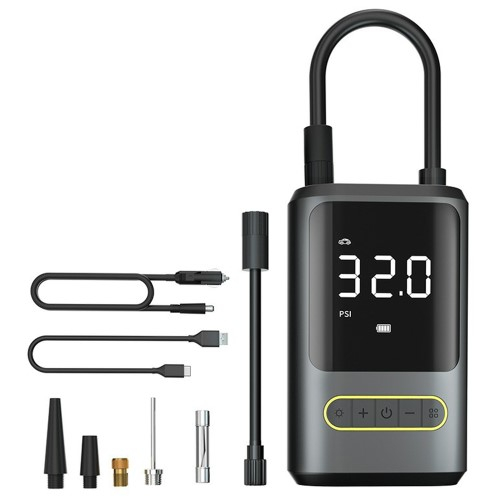 (4000mAh) 150 PSI Auto Luftkompressor Fahrrad Reifenpumpe Motorrad Luft Pumpe mit Powerbank Funktion / Kabel für Zigarettenanzünder