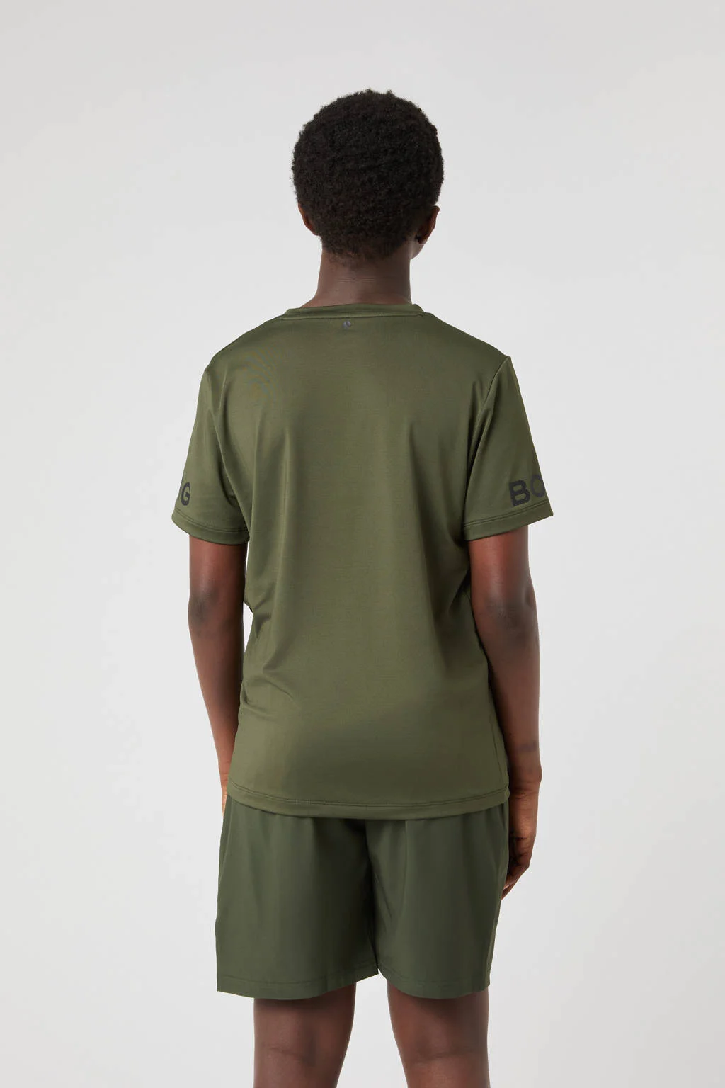 Björn Borg sportshirt Borg donkergroen