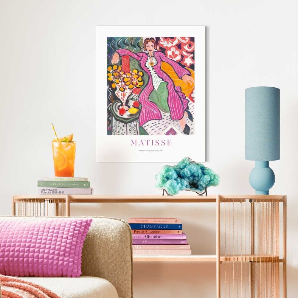 BILDE REINDERS ROSA KLEDD KVINNE 40X50CM