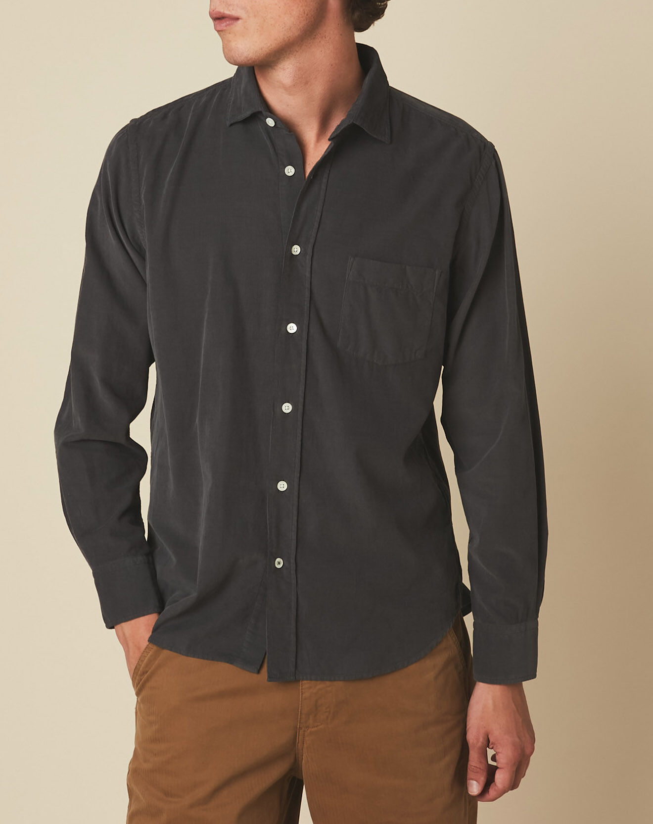 Hartford Chemise regular Paul Pat graphite