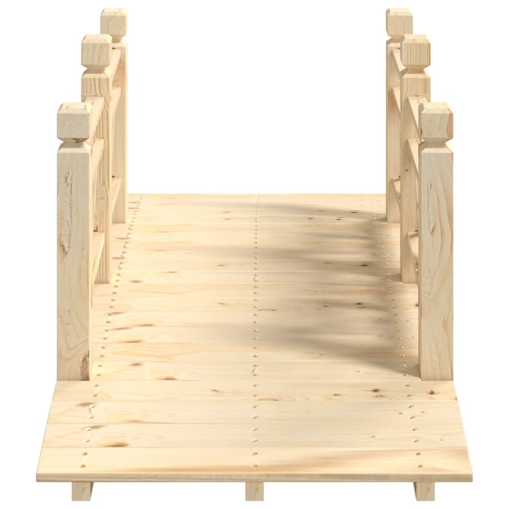 Pont de jardin avec garde-corps 150x67x56cm bois massif épicéa