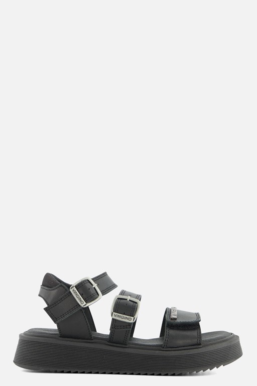 Vingino Ana Sandalen zwart Leer