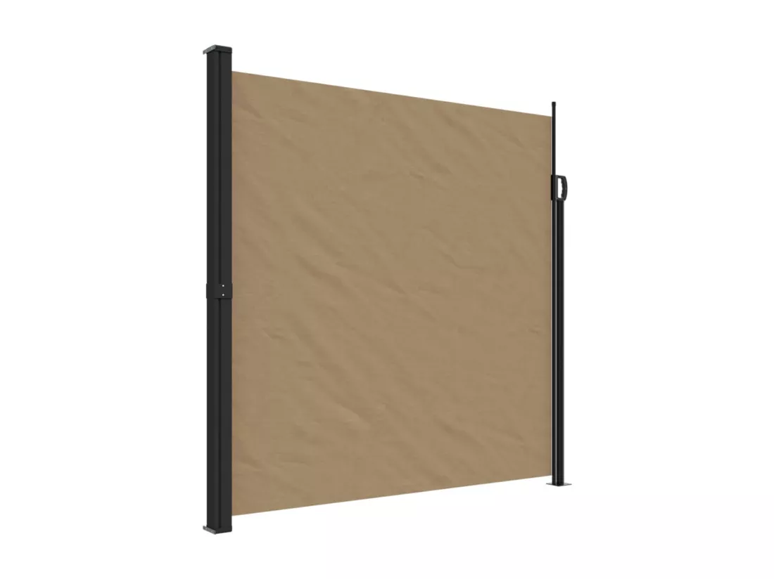 Auvent latéral rétractable taupe 200x500 cm