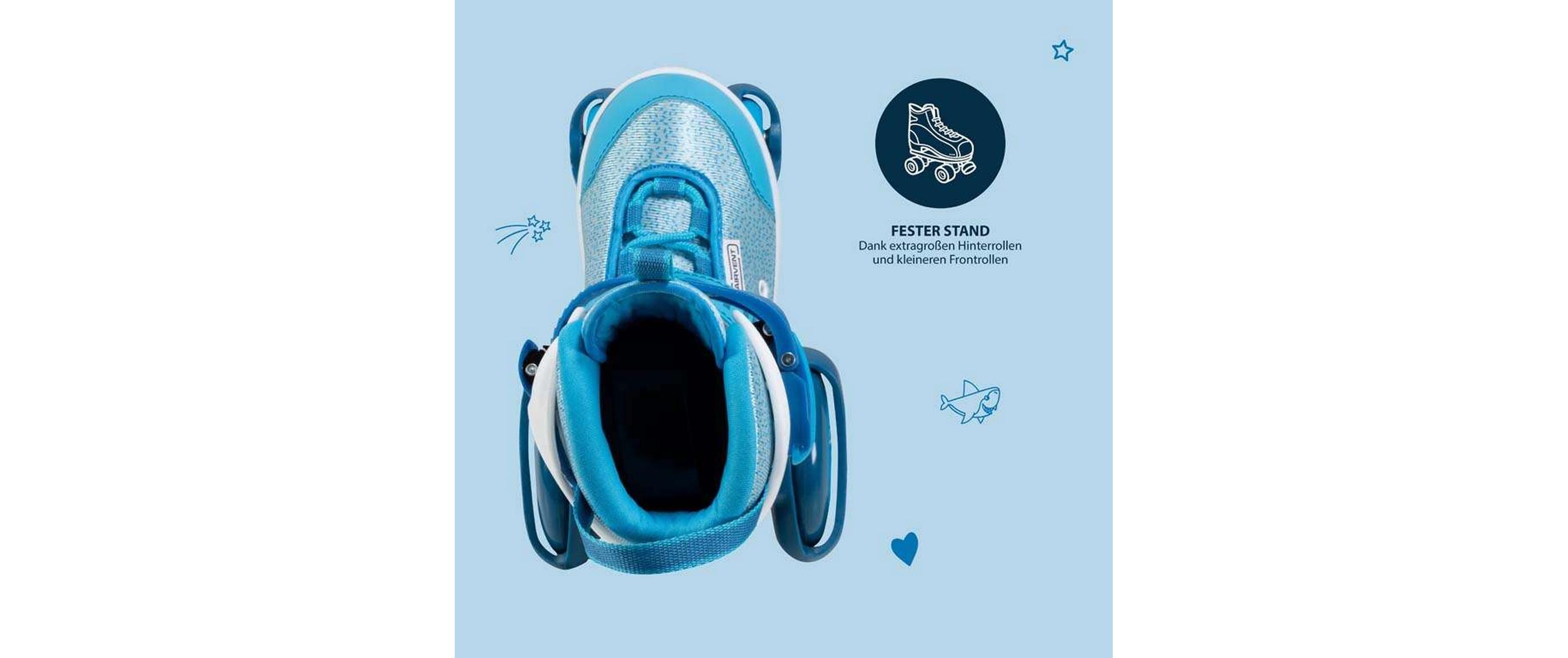 Inline-Skates My First Quad Türkis, 30-33Rollschuhe für Kinder