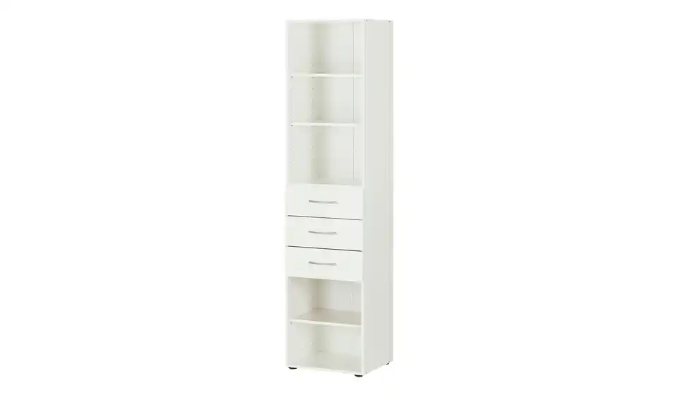 Regal Multischrank-System 45 cm 185 cm Weiß