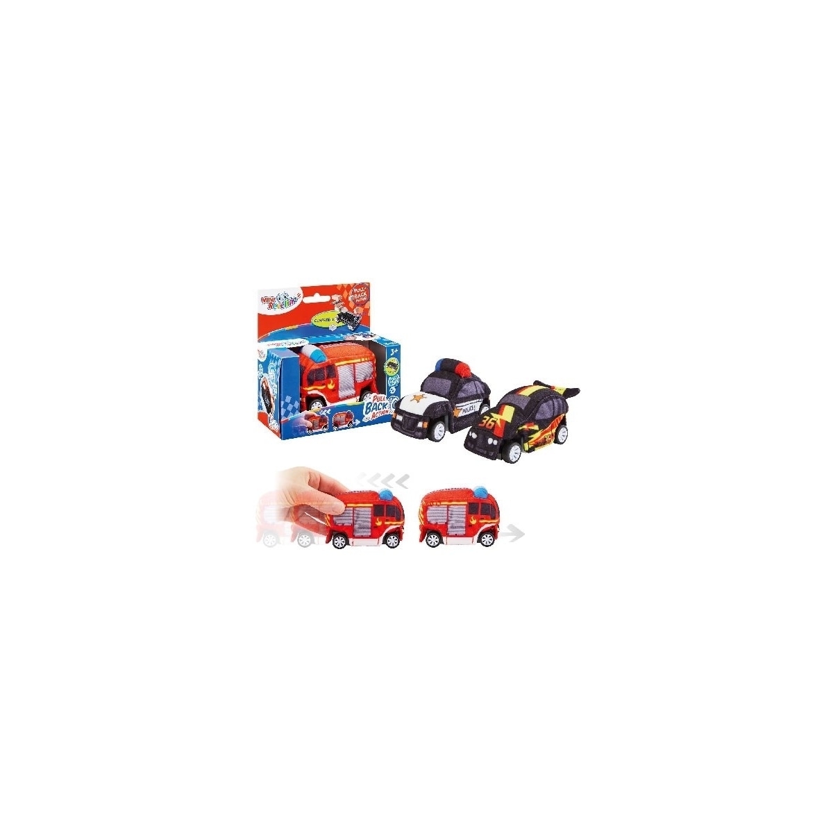 Mini Revellino Fire Truck pull back, Brandbil