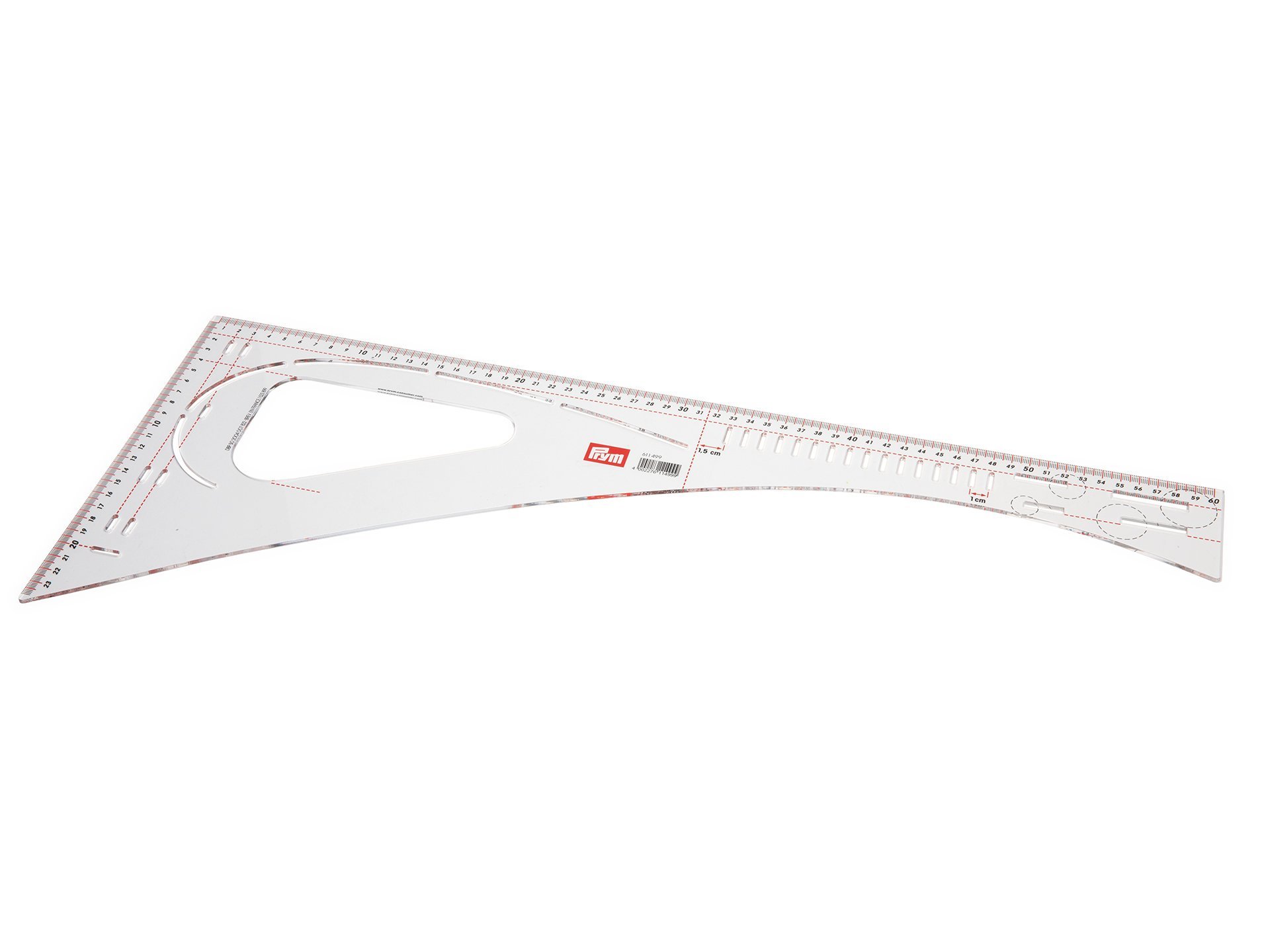 Prym Schneiderwinkel mit gekrümmter Hypotenuse