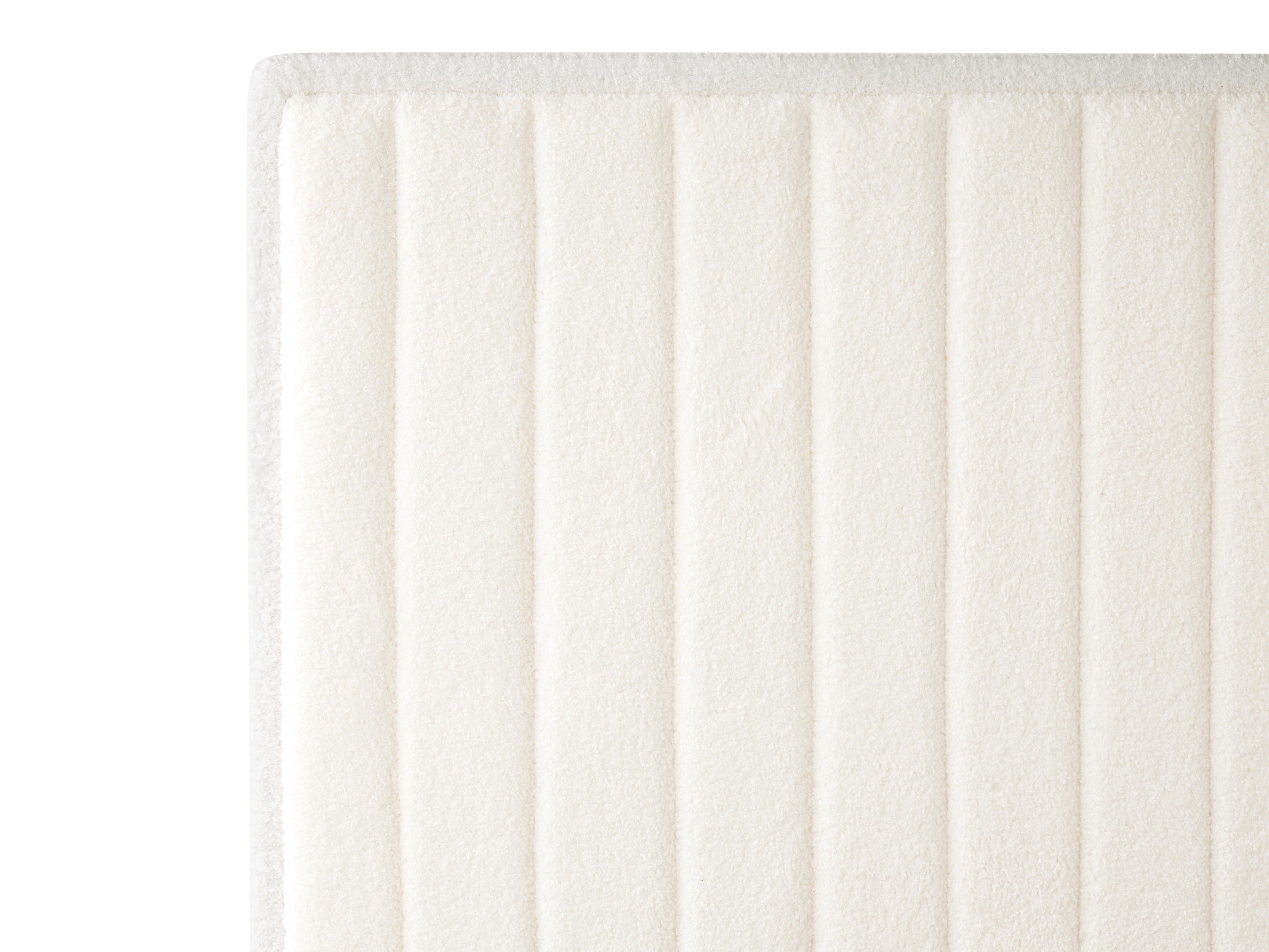 Verstelbaar bed Bouclé CASTELLAN 90 x 200 cm Gebroken wit