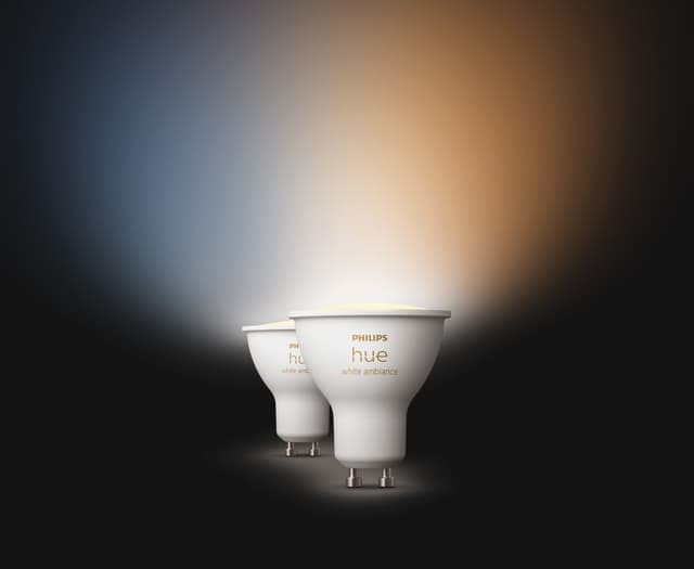 Philips Hue LED-pære GU10 4,2W (2-pak)
