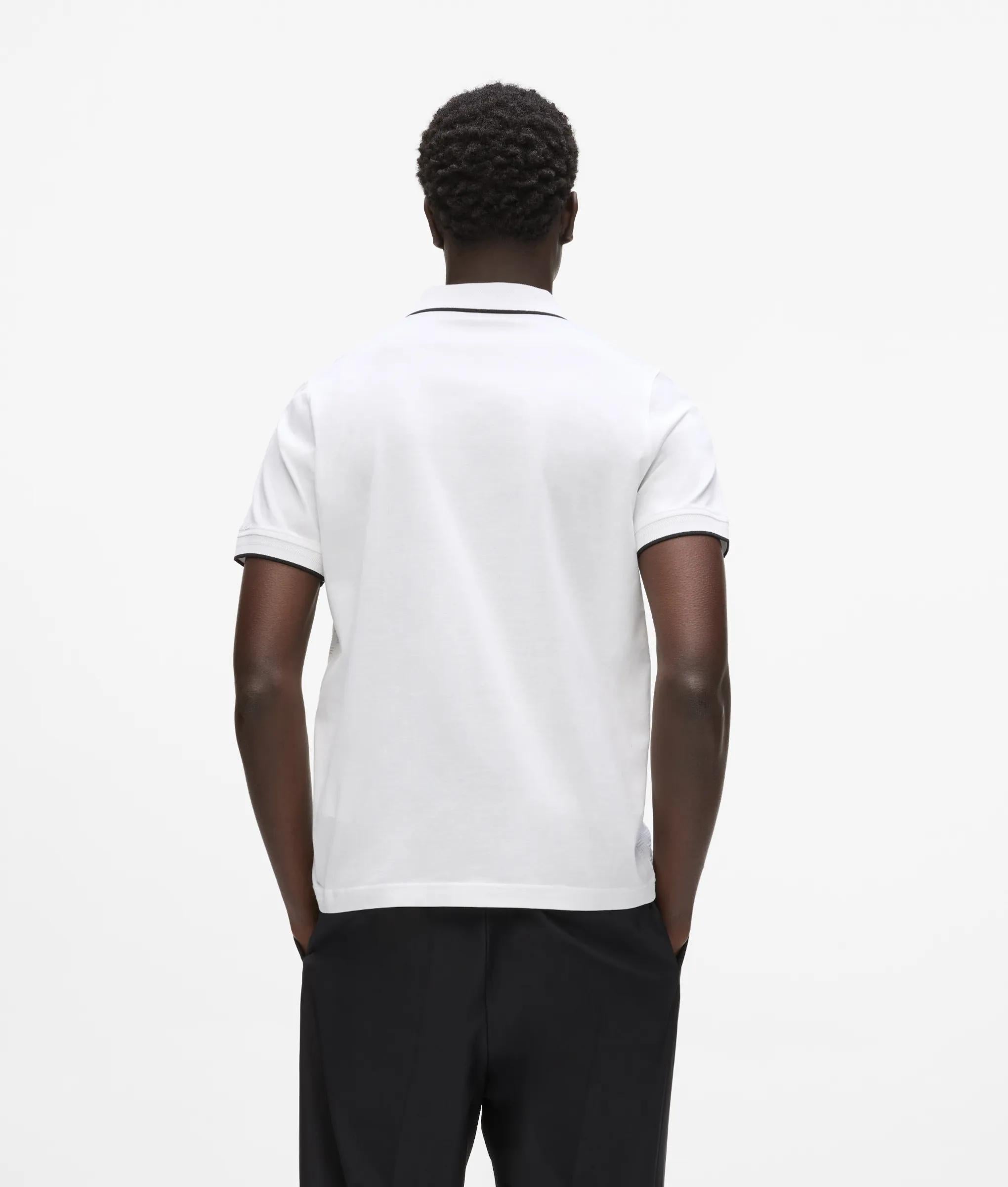 Poloshirt met textuur