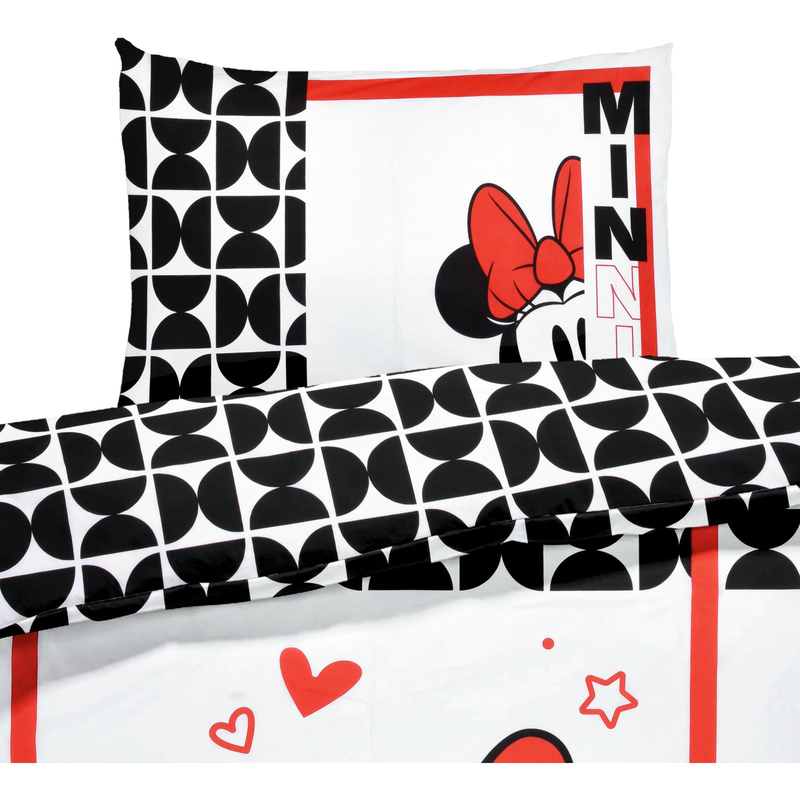 Bettwäsche Renforcé Minnie Mouse weiss